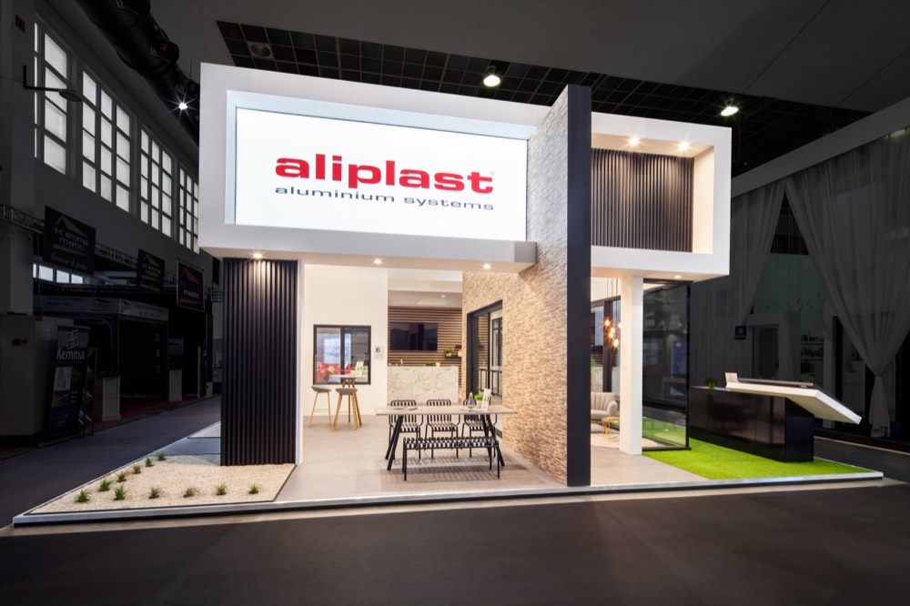 Beursstand Aliplast op Batibouw in Brussel
