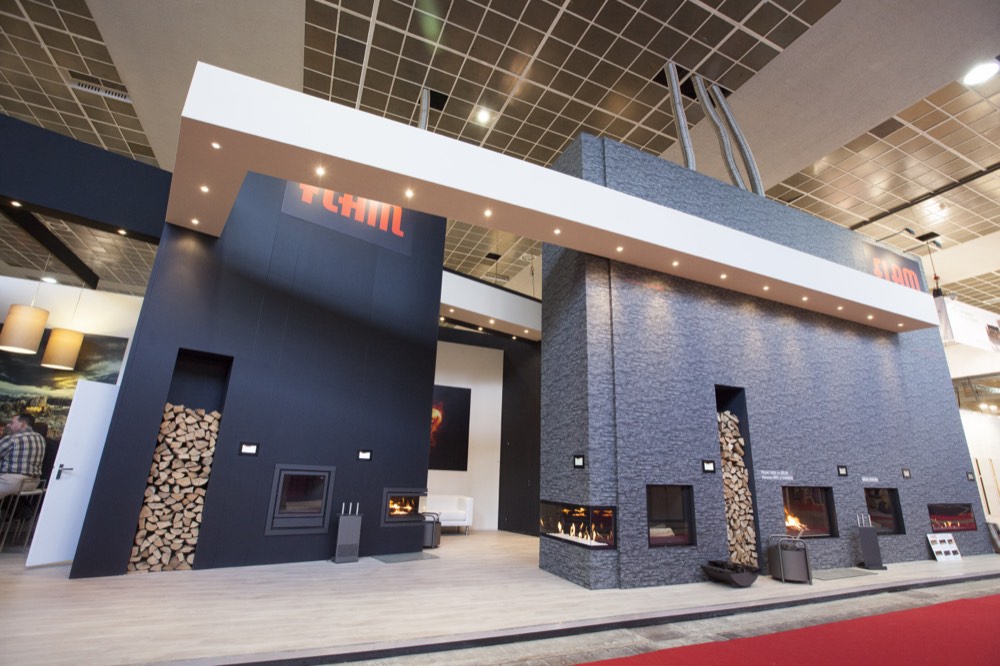 Beursstand Flam op Batibouw in Brussel